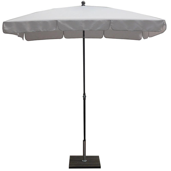 sconto Ombrellone da Giardino 210x130 cm Palo Ø27 mm in Acciaio Maffei Novara Grigio