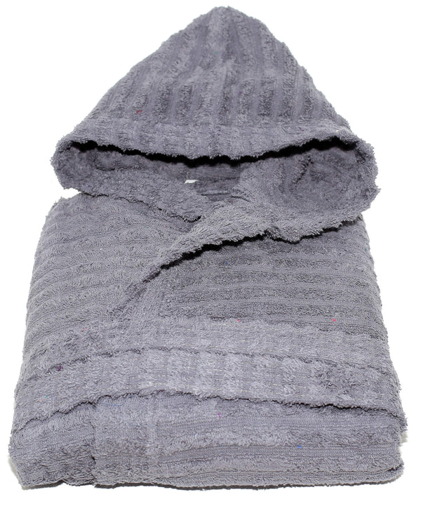 Accappatoio in Spugna 100% Cotone Sally Horizon Grigio Scuro online