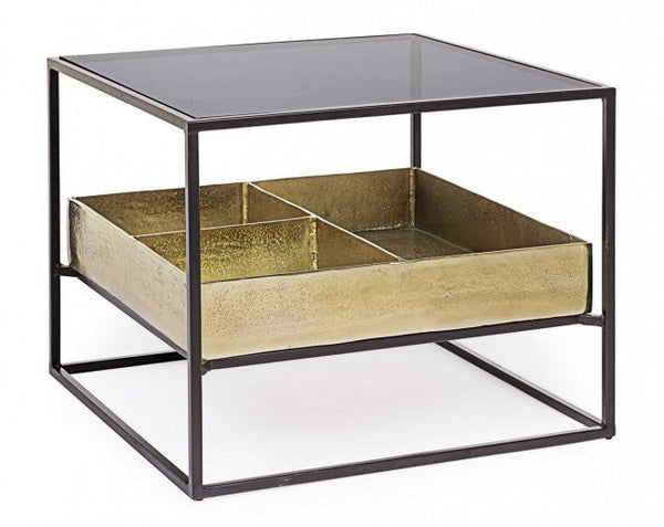 sconto Tavolino 62x62x50h cm con Contenitore Mavila