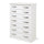Cassettiera Settimino 75 111x76x42 cm bianco frassinato
