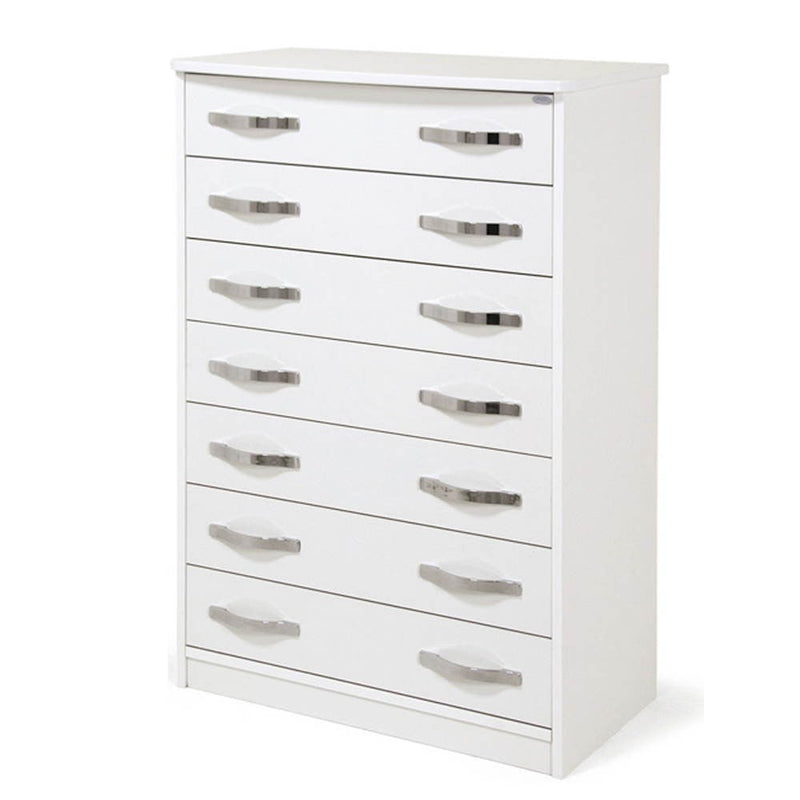 Cassettiera Settimino 75 111x76x42 cm bianco frassinato