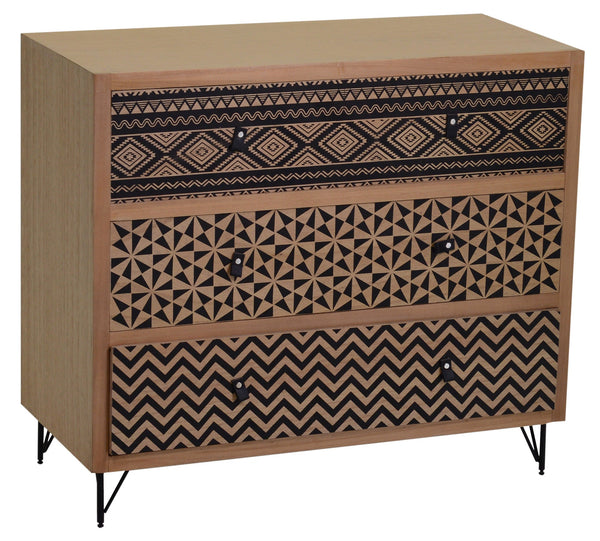 Comò 3 Cassetti in Legno Budapest online