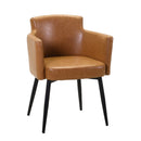 Poltrona in Similpelle 56x58H76 cm Gialla