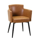 Poltrona in Similpelle 56x58H76 cm Gialla