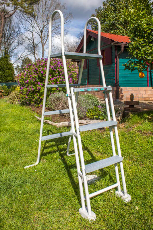 Piscina Ovale Fuori Terra 500x300xh132 cm in Acciaio e PVC Gre Atlantis