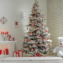 Albero di Natale Artificiale Innevato H240 cm 1116 Rami Sestriere Verde