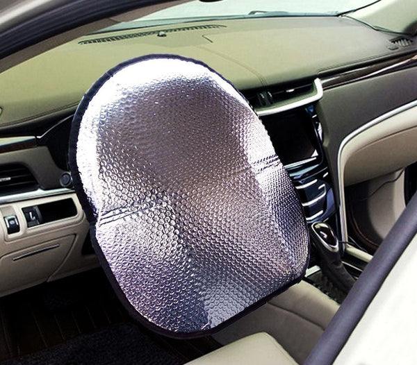Coprivolante Parasole 49x44,5 cm per Volante Auto Ripara il Volante dal Sole sconto
