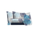 Set Lenzuola con Stampa Sopra Sotto e Federe Soffioni Blu Varie Misure
