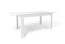 Tavolo Allungabile 140/00x80x75 cm Ossido Bianco e Ossido Bianco   