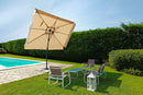 Ombrellone da Giardino Decentrato Quadrato a Sbalzo con Apertura e Chiusura a Manovella 3x4m 