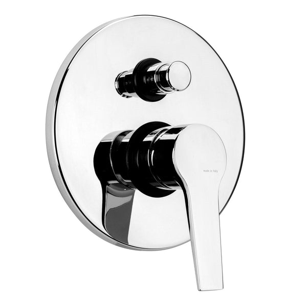 online Rubinetto Miscelatore Monocomando Doccia Ø15,6x4,5 cm in Ottone TFT Bonnie Cromato