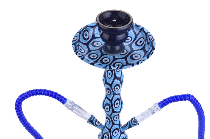 Narghilè 2 Tubi H50 cm con Pinza Carbone