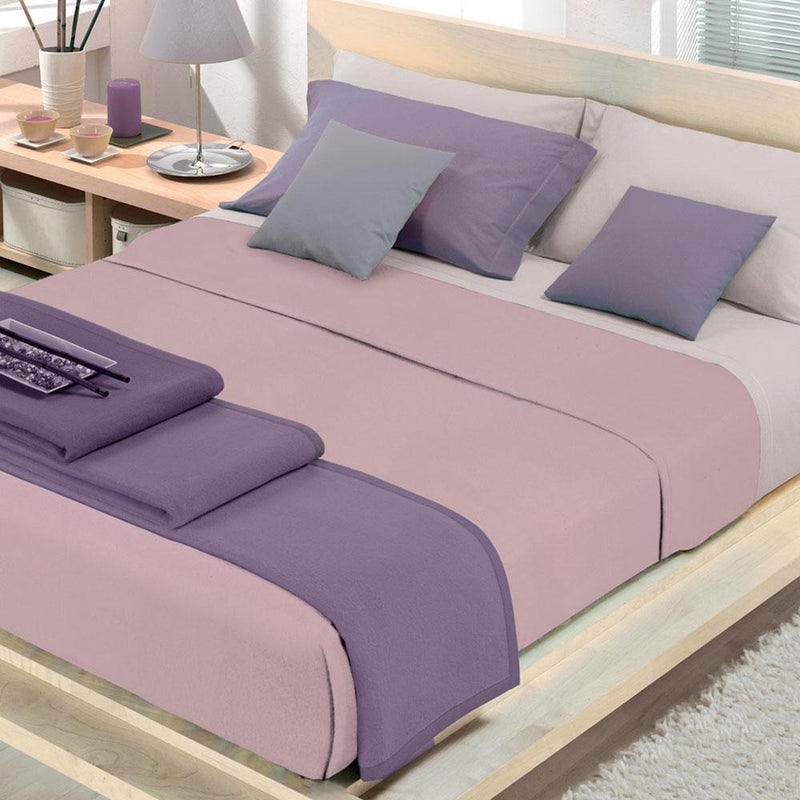 Coperta Misto Cotone 1 Piazza e Mezzo Cober Coprice Rosa Fard