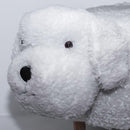 Sgabello Pouf Poggiapiedi per Bambini 67x35x41 cm Cane Barboncino Bianco Divina Home
