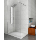 Colonna Doccia Termostatico Multifunzione Idromassaggio Doccetta Alluminio Silver