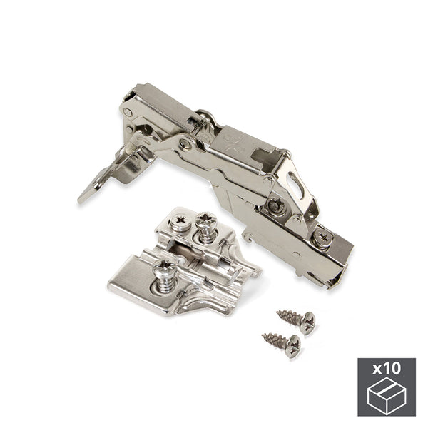 prezzo Cerniera a Scodellino 35 mm Collo Alto Chiusura Ammortizzata 165º Basetta Euro 10 Pezzi Emuca