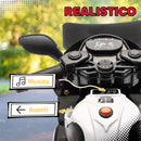 Moto Elettrica per Bambini da 6V con Rotelle Rimovibili Fari e Musiche Bianco      