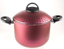 Pentola Pastì in Alluminio Ø 20 cm Antiaderente Induzione Coperchio Colapasta Silex Onion