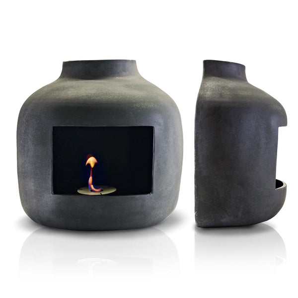 sconto Camino a Bioetanolo da Parete in Ceramica 50x60 cm Ferazzoli Apple Canna di Fucile