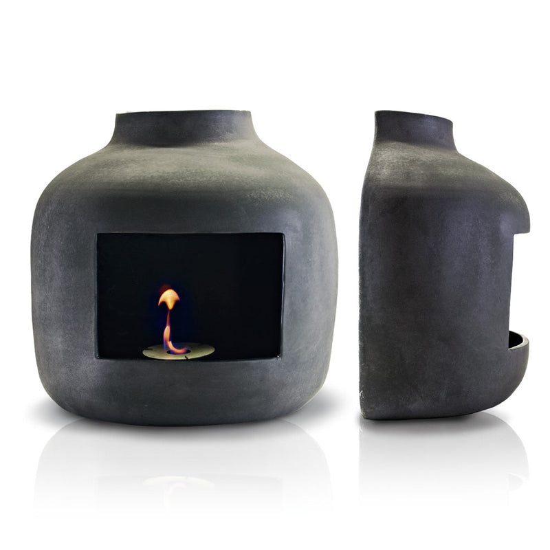 Camino a Bioetanolo da Parete in Ceramica 50x60 cm Ferazzoli Apple Canna di Fucile