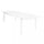 Tavolo Cuba Allungabile 220/280x100x75 h cm in Alluminio Bianco