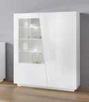 Vetrina 2 Ante 120x43x146 cn Vega Bianco Lucido  