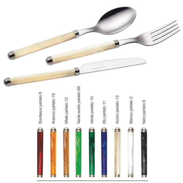 Servizio Set di Posate 24 pezzi in Acciaio Inox Eme Linea Perlato prezzo