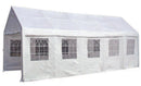 Tendostruttura da Giardino in Acciaio 6x12m Becker Carport Garage Bianco
