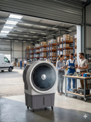 Raffrescatore Ventilatore per Grandi Ambienti con Ghiaccio o Acqua 250W Moel 9100 Turbo Cooler