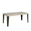  Tavolo Allungabile 180-284x90x77 cm Flame Premium Cashmere Telaio Antracite