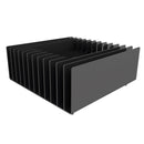 Braciere da Esterno a Legna in Acciaio 50x50x17,5 cm Flig Austin 50 Nero
