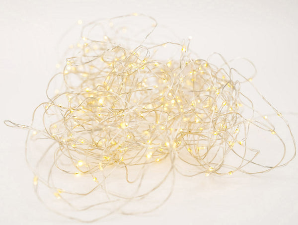 acquista Luci di Natale 100 MICROLED 30m Luce Bianco Caldo da Interno