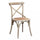 Sedia Cross 46x42x87 cm  in Legno Marrone