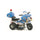 Moto Elettrica per Bambini 6V Police Azzurra