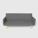 Divano Letto Clic Clac 182x64x80 cm in Tessuto Grigio Scuro