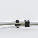 Barbecue a Gas GPL 2 Fuochi 100x41,6x82,5 in Lega di Alluminio e Acciaio Nero