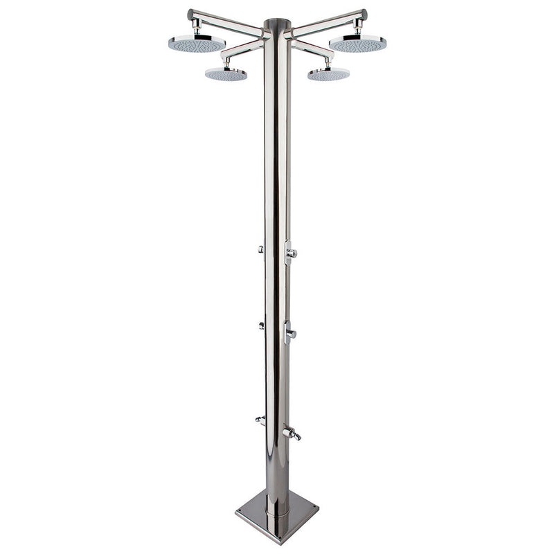 Doccia da Giardino Quadrupla 6 Temporizzatori e Lavapiedi Ama Luxury Nettuno