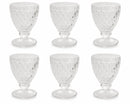 Set 6 Calici Ø9x13 cm in Vetro Villa d'Este Home Tivoli Imperial Trasparenti
