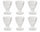 Set 6 Calici Ø9x13 cm in Vetro Villa d'Este Home Tivoli Imperial Trasparenti