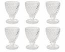 Set 6 Calici Ø9x13 cm in Vetro Villa d'Este Home Tivoli Imperial Trasparenti