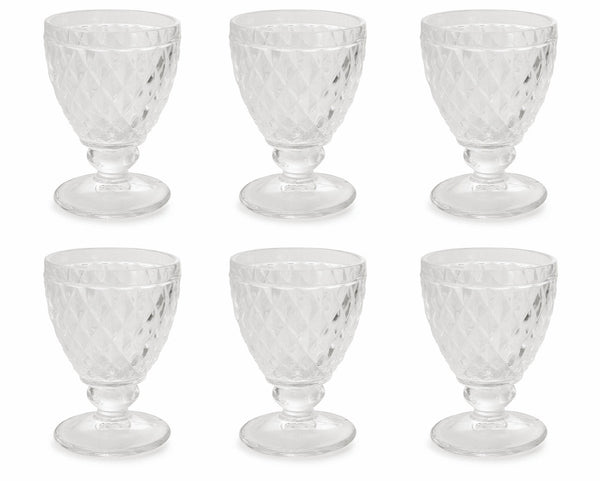 prezzo Set 6 Calici Ø9x13 cm in Vetro Villa d'Este Home Tivoli Imperial Trasparenti