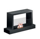 Camino a Bioetanolo da Pavimento 100x30x62,5 cm 2500W 1,5L Roma Nero 