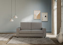 Divano 2 Posti 168x85x85 cm Sakar in Tessuto Grigio