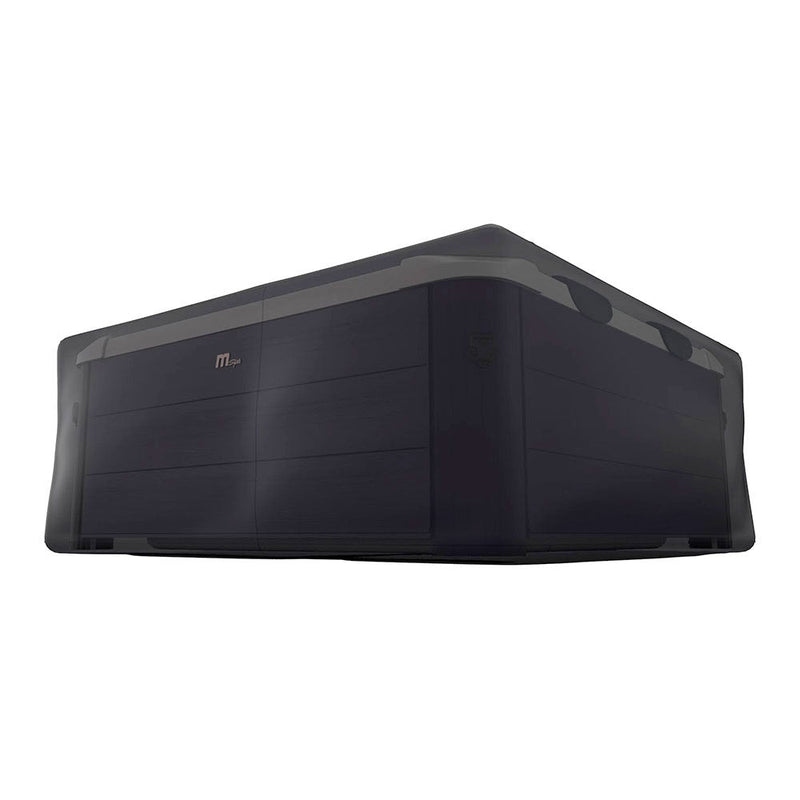 Telo Copertura per Vasca Idromassaggio Spa Oslo 160x160x65 cm 6 Posti Nera