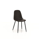 Set 4 Sedie 44x50x85 cm in Similpelle Marrone