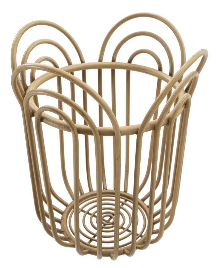 Porta Vaso Panama Ø 31,5x40 cm in Ferro e Plastica