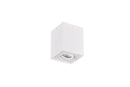 Plafoniera da Interno  GU10 in Metallo Bianco Opaco