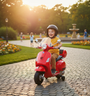 Piaggio Vespa GTS Elettrica 12V con Bauletto per Bambini Rossa