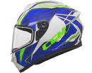 Casco Integrale per Scooter Visiera Lunga CGM Suzuka 301G Blu Opaco Varie Misure