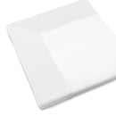 Set Lenzuola Sopra Sotto e Federe Balza in Raso Mitera Diamante Bianco Varie Misure